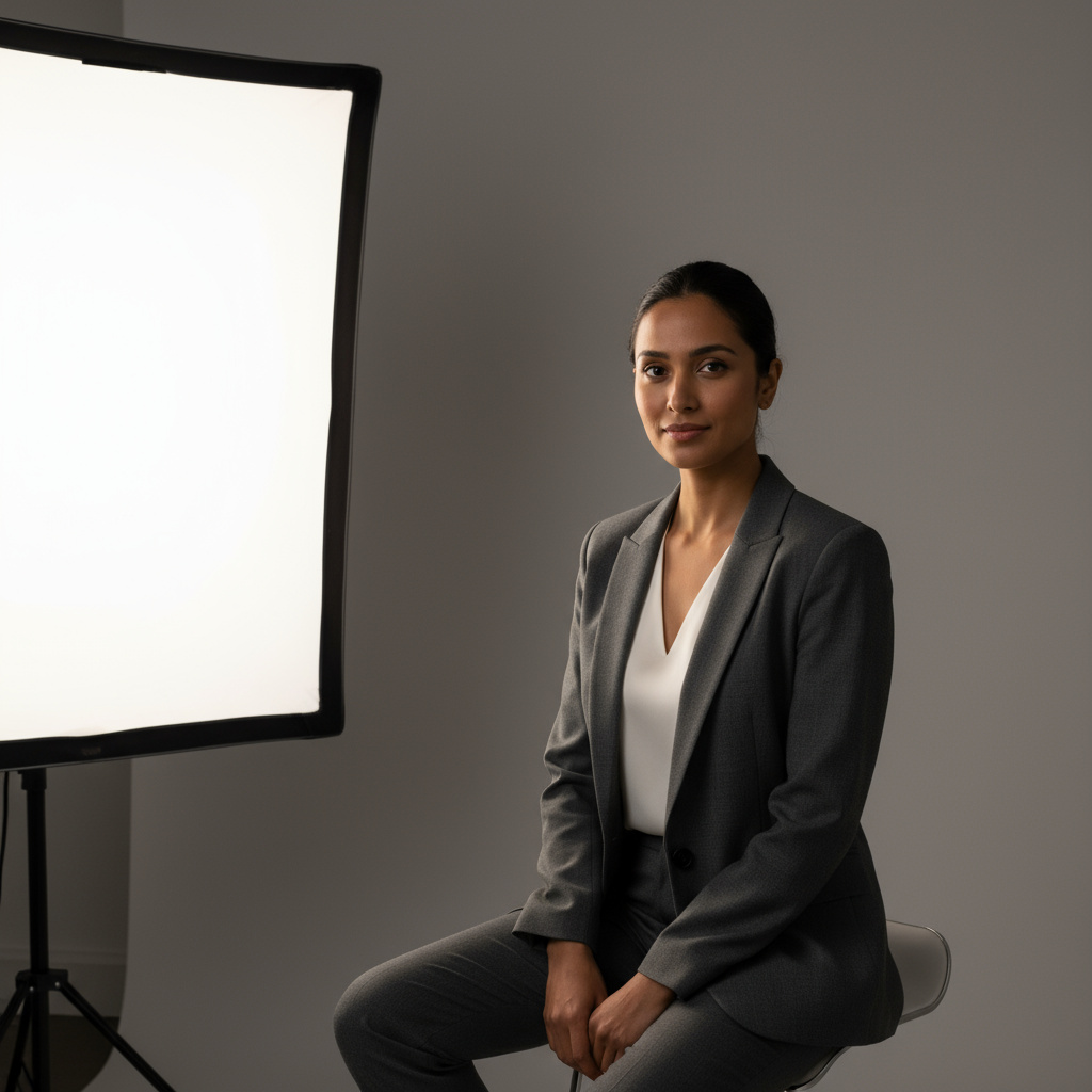 Portraitaufnahme im Studio